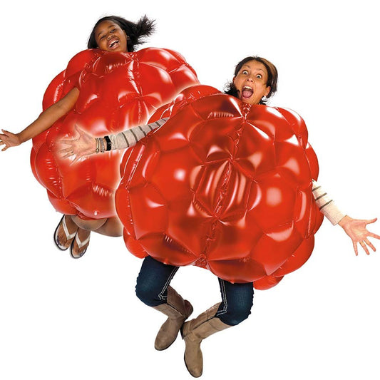 Eduk8 Inflatable Belly Bump Balls - 8 to Adult Size Zorbs 92 cm, Set Of 2 Fun In & Outdoor Garden Activity Game Football (Adult)