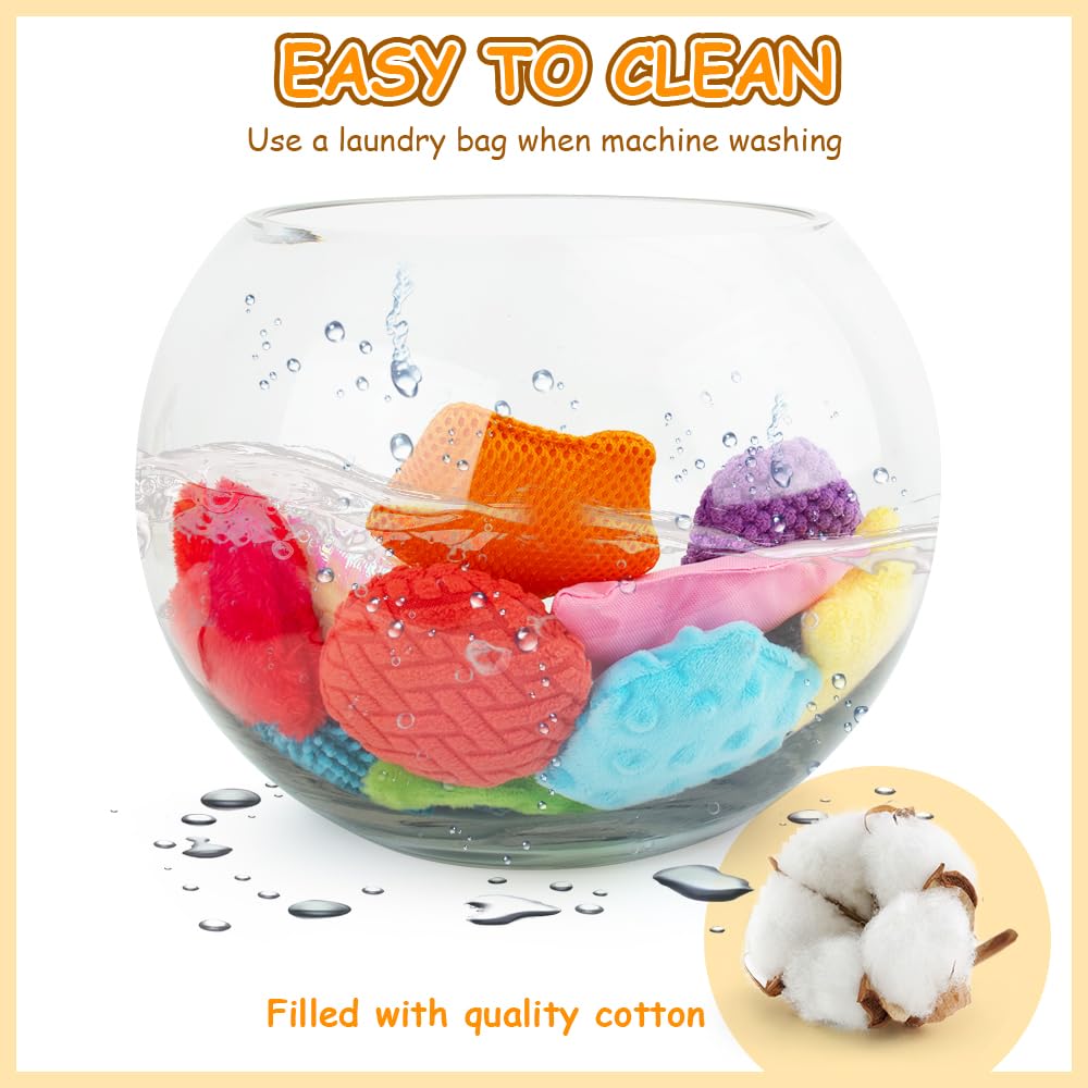 teytoy Texture Sensory Bean Bags Toys for Autism, 12 Fidget Sensory Shape Toys