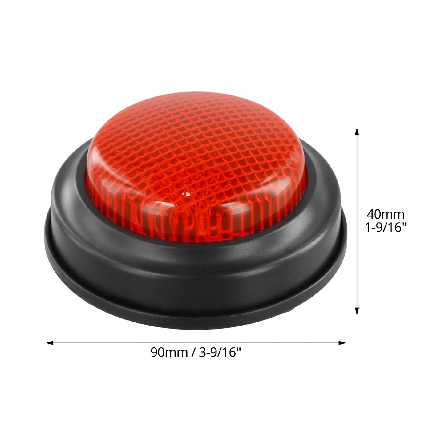 QWORK® 4 Pack Answer Buzzers for Quizzes, Light & Sound Game Show Buzzers For Party, Classroom