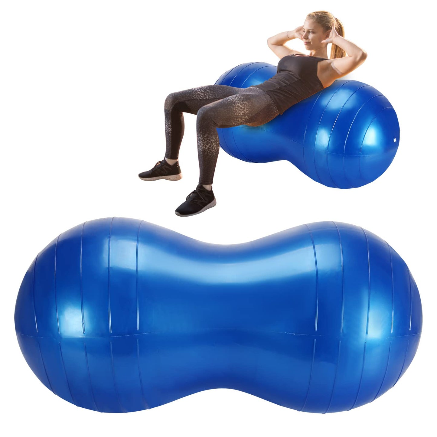 Trintion Peanut Ball Kids Exercise Ball Autism Sensory Toy Equipment for Kids Physical Therapy, Yoga, Pilates, Core Training 90x45cm (No Pump)