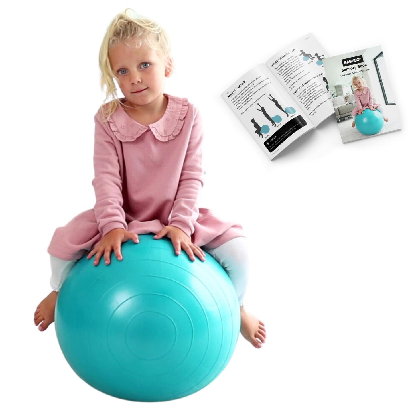 BABYGO® Peanut Ball for Kids Children | Autism Therapy Calming Development Activities