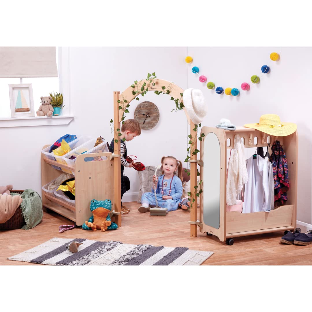 Office Needs Direct Millhouse Mini Toddler Dressing Up Zone with Baskets for EYFS Pre-School PT164