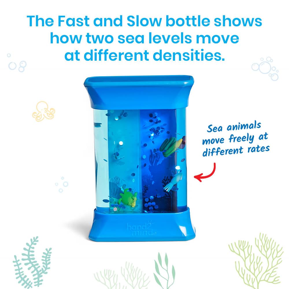 Learning Resources Exploring Ocean Forces Sensory Tubes, Sensory Toys, Ages 3+, Calming Fidget, 2 Tubes