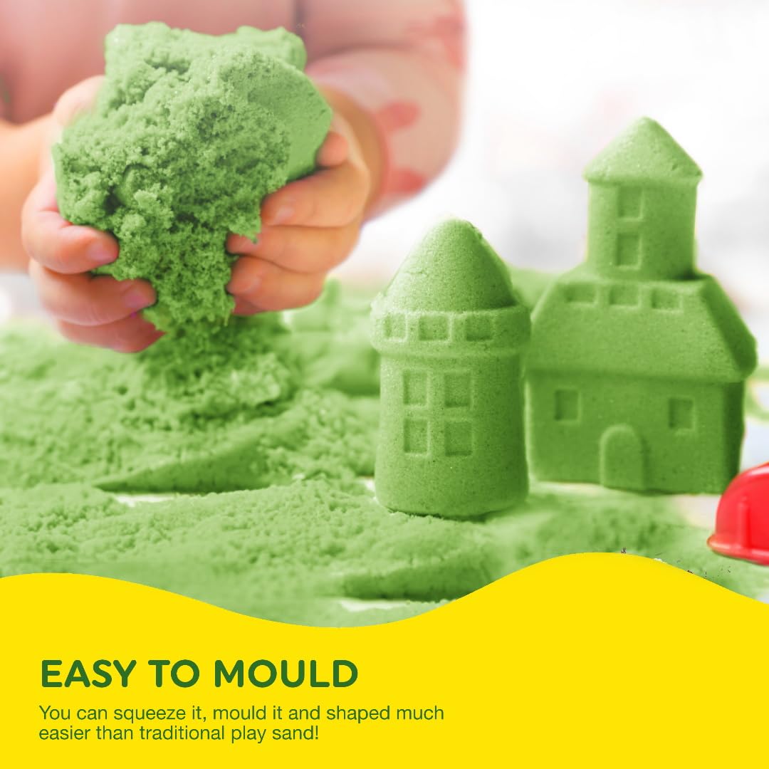 Rainbow Eco Play Magic Elasti and Smooshy Sensory Soft Sand 4 x 485g