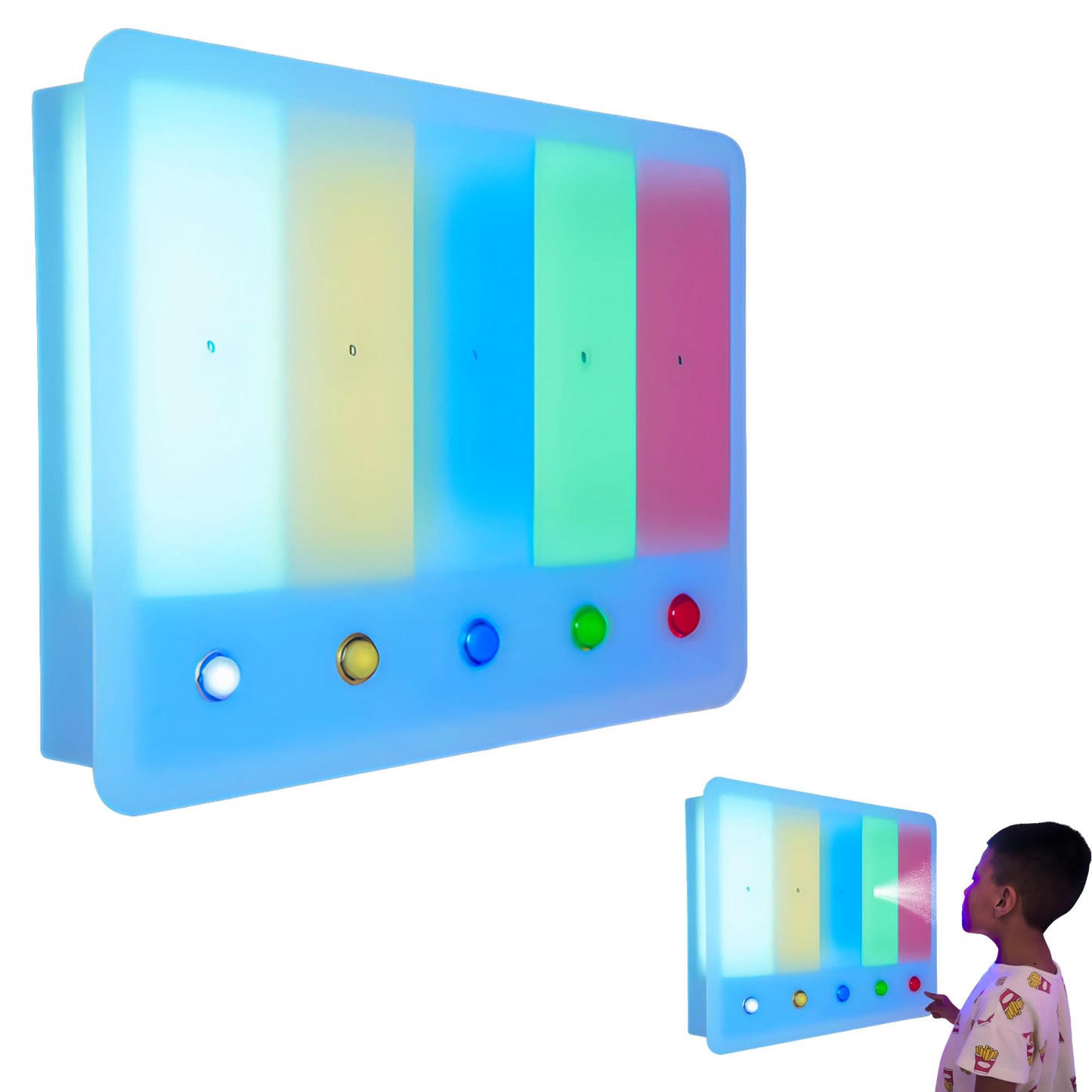 Aroma Sensory Panel 5-Section Colour Changing Aromatherapy Diffuser with Large Button Controller Therapeutic Atmosphere Using Scents