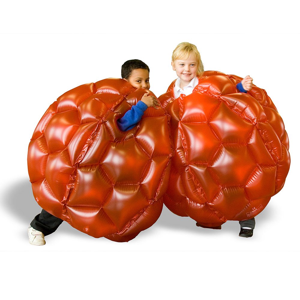 Eduk8 Inflatable Belly Bump Balls - 8 to Adult Size Zorbs 92 cm, Set Of 2 Fun In & Outdoor Garden Activity Game Football (Adult)