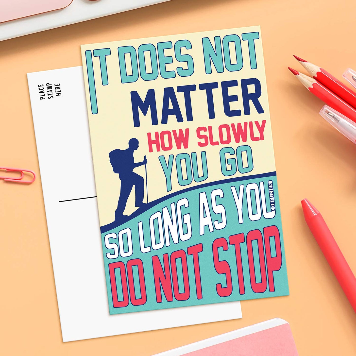 SWEETZER & ORANGE Motivational Postcards Pack (60 Cards) 4x6 decor flyers for Kids and Adults. Growth Mindset Affirmation memos, Mindfulness paper slips, Inspiration decor Blank Encouragement flyers