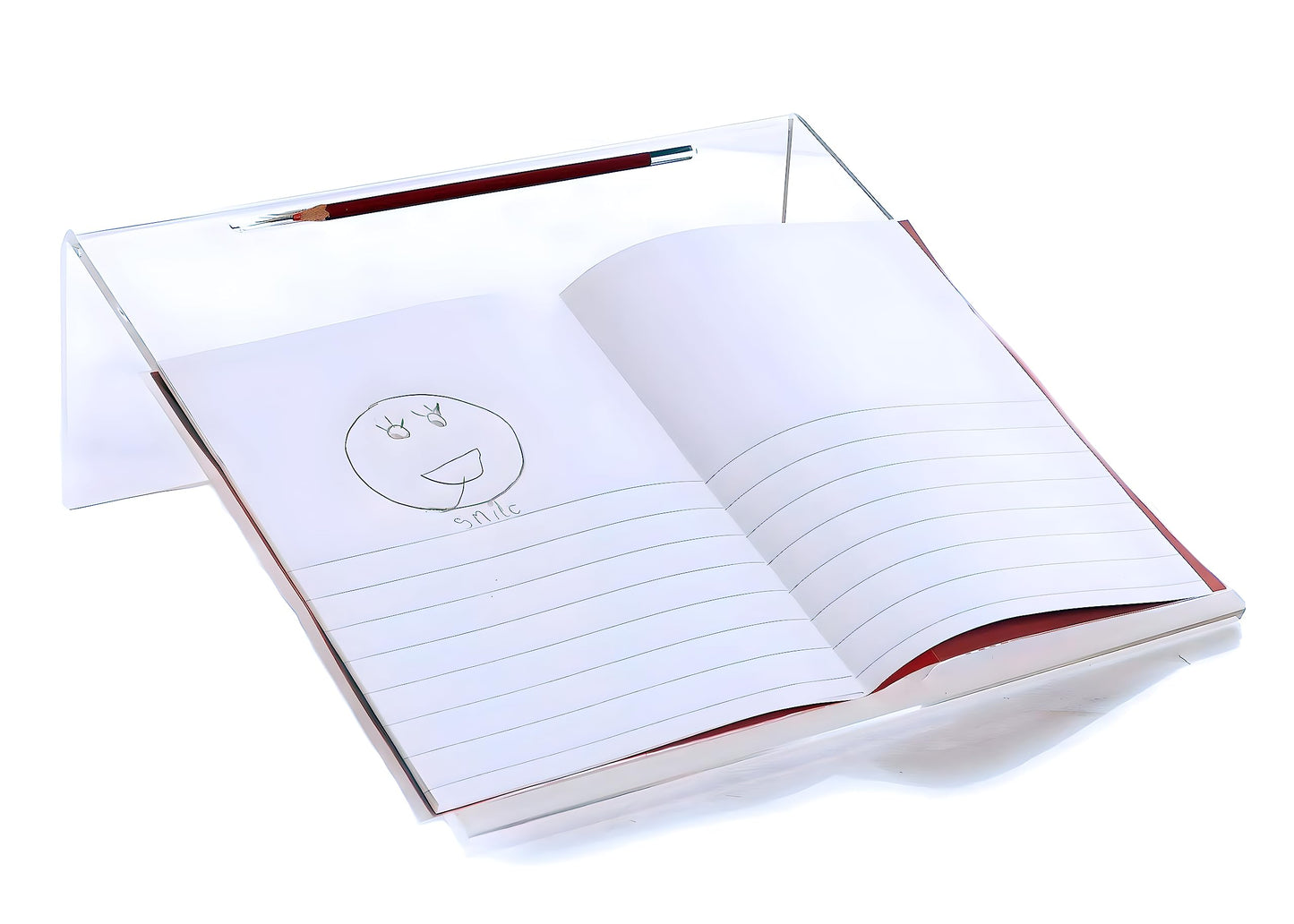 Clear Acrylic Ergonomic Writing Slope, Extra Wide For Better Writing Posture, 20 Degree Angle