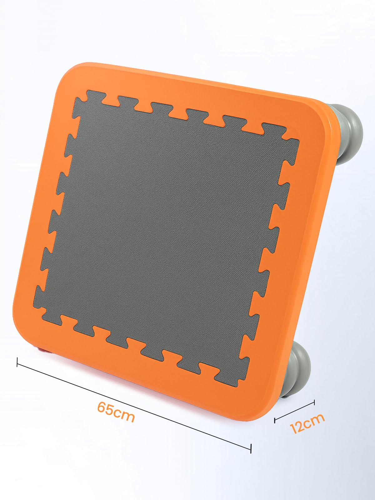 GROWNEER Mini Indoor Trampoline for Kids – Autism-Friendly Sensory Toy with PU Foam Padding – Safe & Durable Jump Board for Toddlers – 80KG Weight Capacity – Easy to Clean & Assemble (Orange)