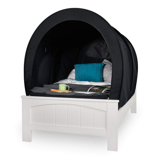Snuggy Pod Bed Canopy - Blackout (Single) | Sensory-Friendly Enclosed Pop-Up Bed Tent for Kids & Adults | Indoor Sleep Pod for Privacy & Light Control | Lightweight, Breathable & Foldable Design