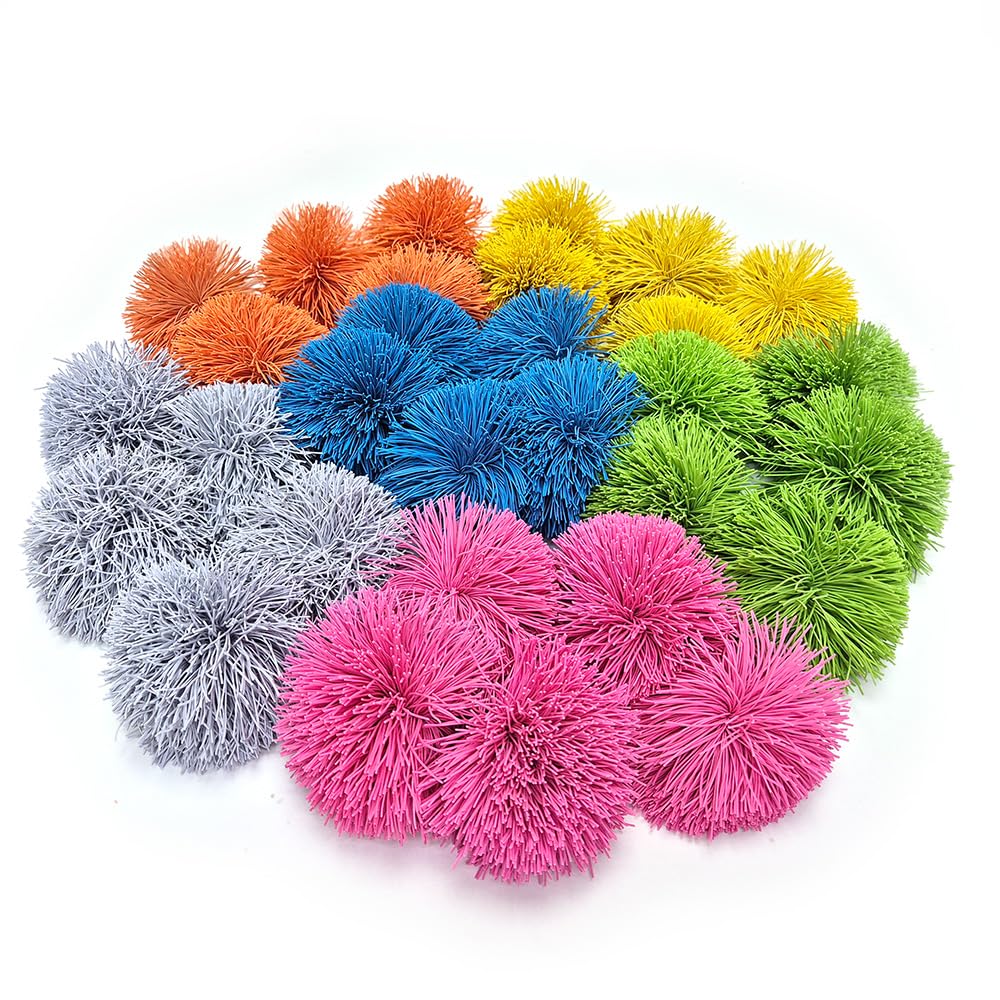 Eduk8 Childrens Fuzzee Ball - Indoor & Outdoor Catch and Throw | Developing Hand-Eye Coordination | x 1 Fuzzee Ball (30 Pack)