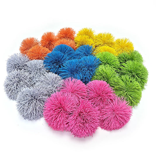 Eduk8 Childrens Fuzzee Ball - Indoor & Outdoor Catch and Throw | Developing Hand-Eye Coordination | x 1 Fuzzee Ball (30 Pack)