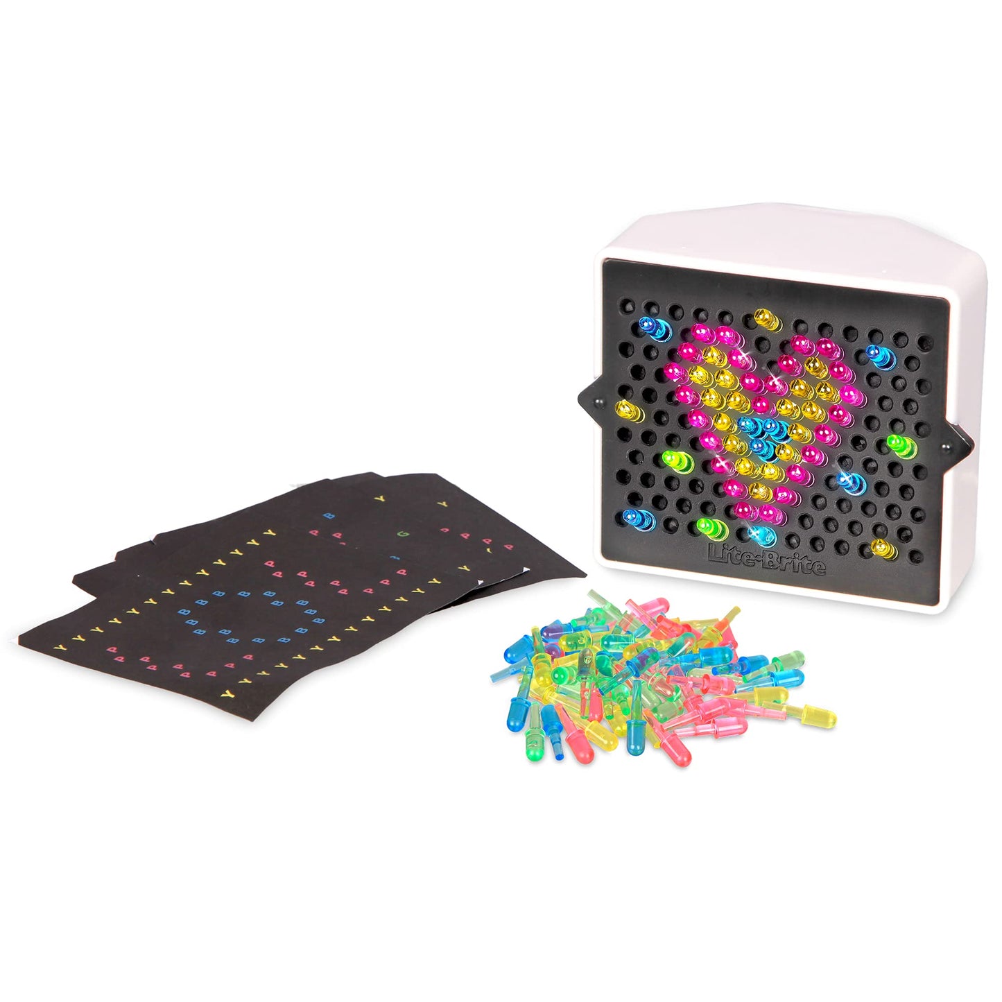 Basic Fun Lite-Brite | Mini | Light Up Drawing Board, LED Board with Colours, Light Up Toys for Creative Play, Glow Art Neon Effect Drawing Board, Light Toys for Kids Ages 4 02216