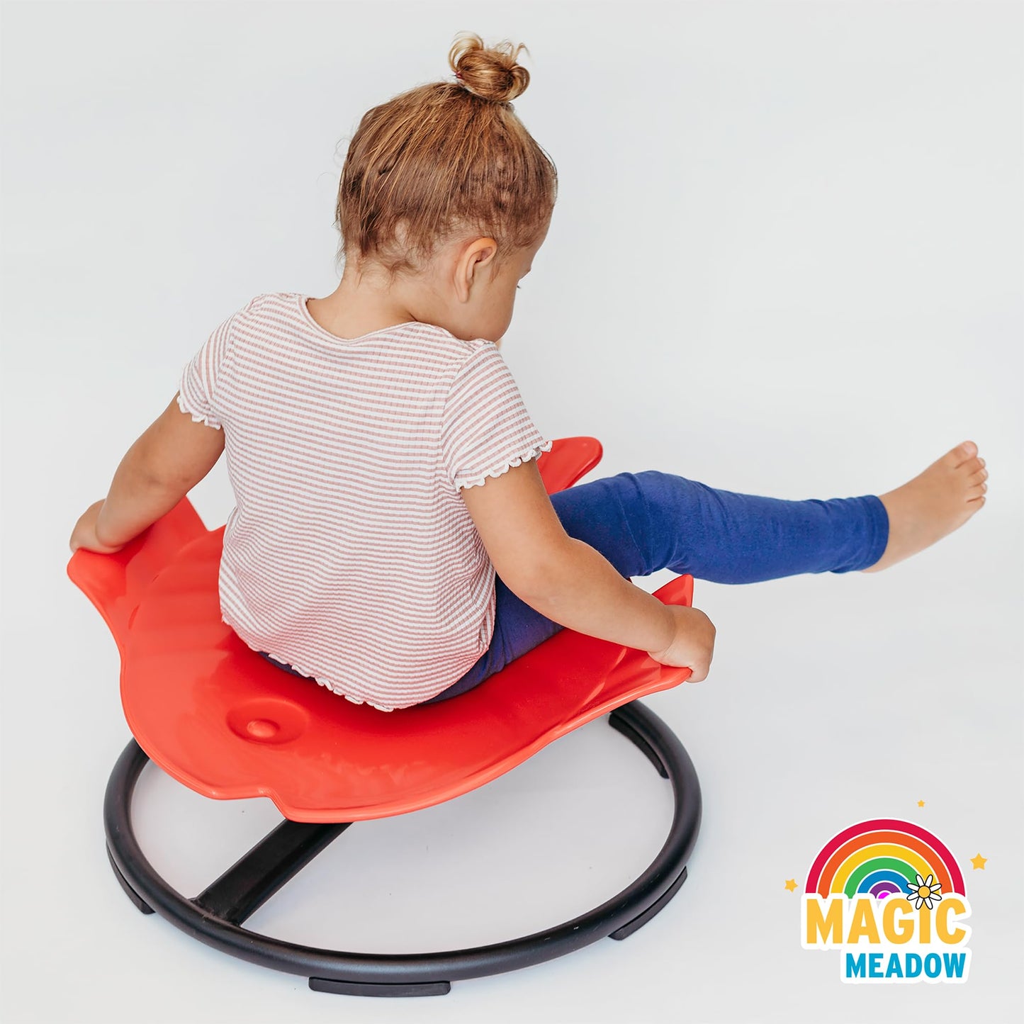 MagicMeadow Sensory Spinning Chair for Autism - Fish Therapeutic Swivel Seat for Autism & ADHD Chair - Calming Spinny for Children’s Support - Non-slip Sit and Spin Sensory Spinning Seat