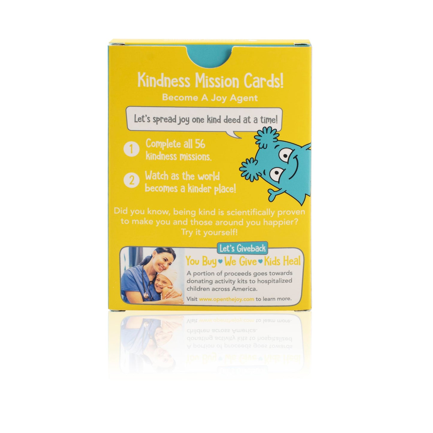 Kids Games Educational Toys - Colourful Kindness Mission Cards, Emotion Cards for Children, Learn About Kindness & Emotions, Ages 4and Up, 56 Secret Missions for a Kinder World, Screen-Free Fun