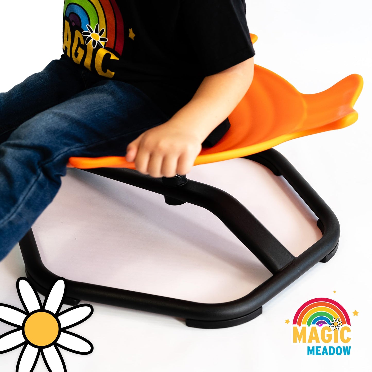 MagicMeadow Sensory Spinning Chair for Autism - Fish Therapeutic Swivel Seat for Autism & ADHD Chair - Calming Spinny for Children’s Support - Non-slip Sit and Spin Sensory Spinning Seat