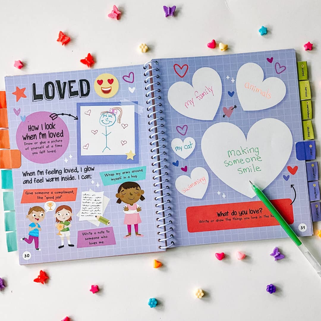 Learning Resources Express Your Feelings Journal, Activity Book for Kids to Recognise and Express Emotions and Feelings, Self-Regulate, Learn Mindfulness, Ages 5+