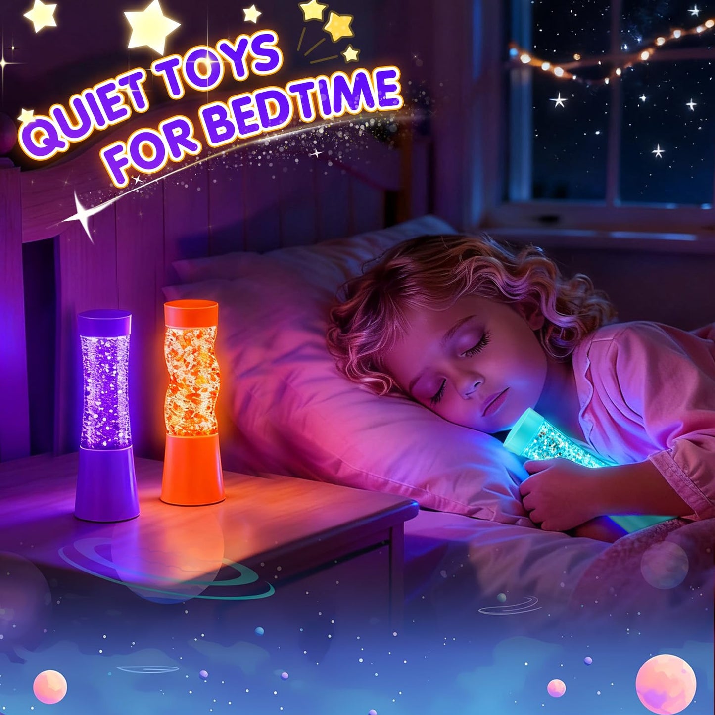 Sensory Toys for Autism, CS COSDDI 3 Pack Sensory Lights for Autism & ADHD with Switch Button, Autism Sensory Equipment Special Needs Developmental Toys for Autism Kids Teenagers Adults Boys Girls