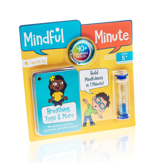 Open The Joy Mindful Minute Cards for Kids - Mindfulness Activities, Stress Relief, Emotional Regulation Tools, and Calming Strategies - Ages 4 and Up