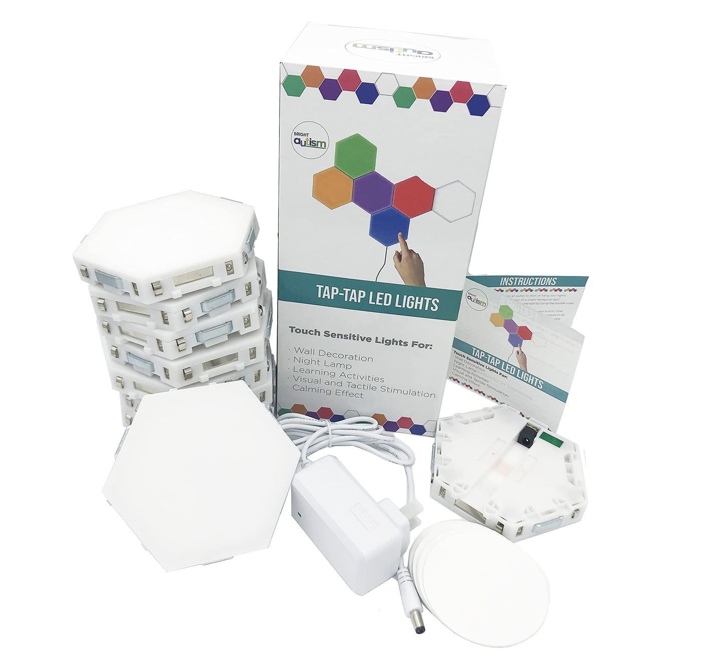 Bright Autism Tap-Tap Touch Sensory Lights – Dimmable Room Lighting for Therapeutic & Educational Play.