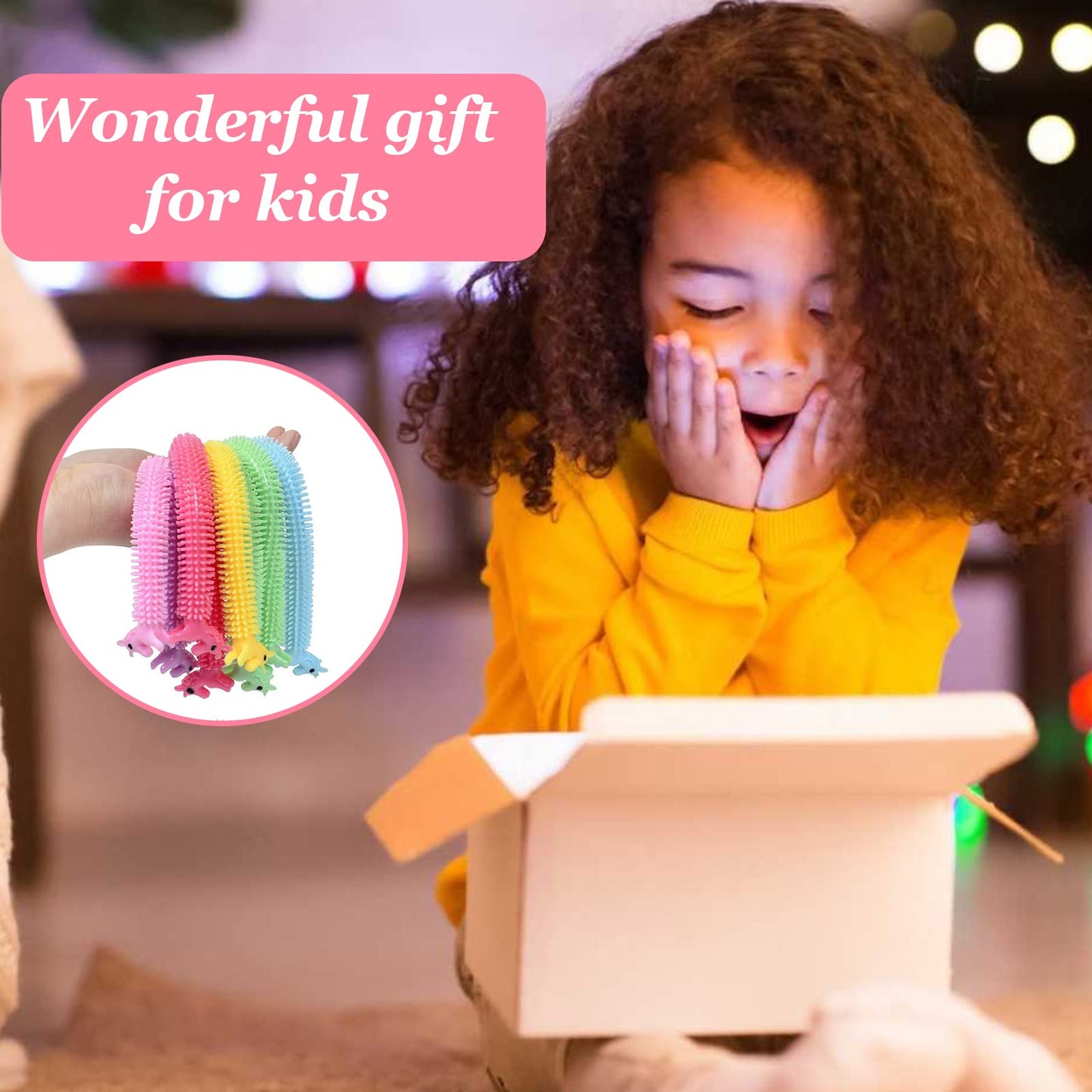 ZOCONE Fidget Stretchy String 7 PCS Unique Sensory Toys for Autism, ADHD, ADD, OCD