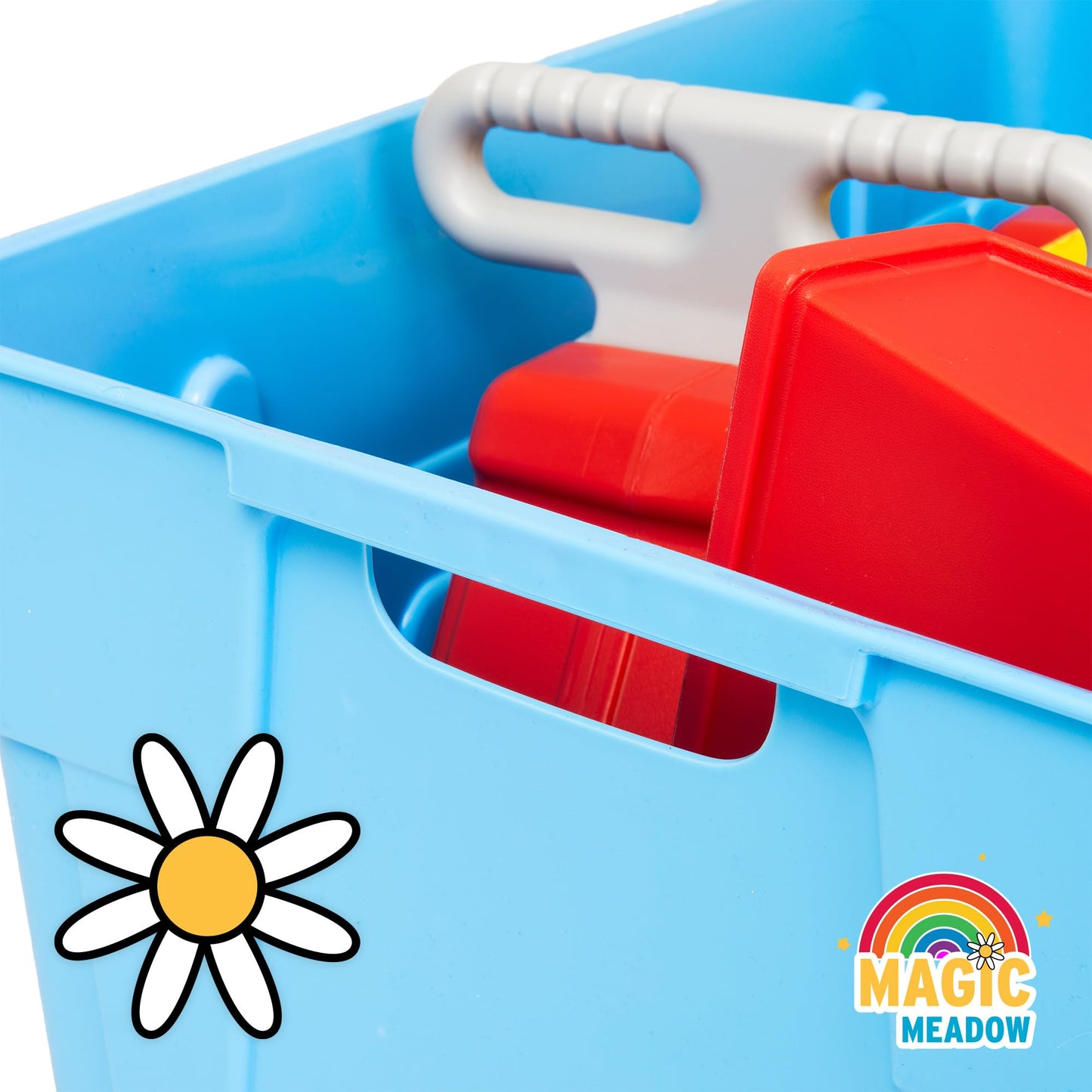 MagicMeadow Roller Coaster Toy for Toddlers | Blue, Red & Yellow