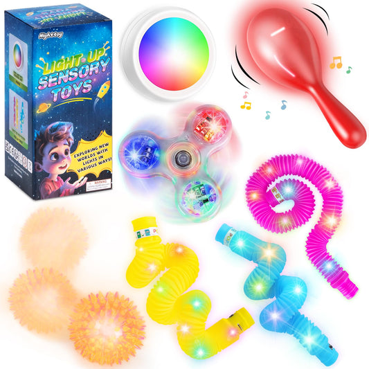Highttoy Light Up Sensory Toys, Sensory Toys for Autism, 7PCS Light Up Toys, Sensory lights