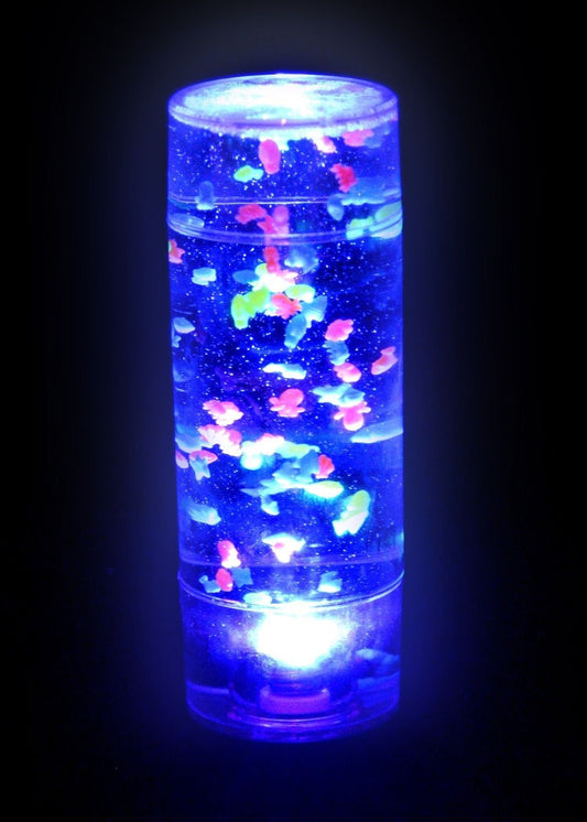 Playlearn Light Up Fish Aquarium Toy Lamp - Small Handheld Sensory Light-Up Toy/Tool