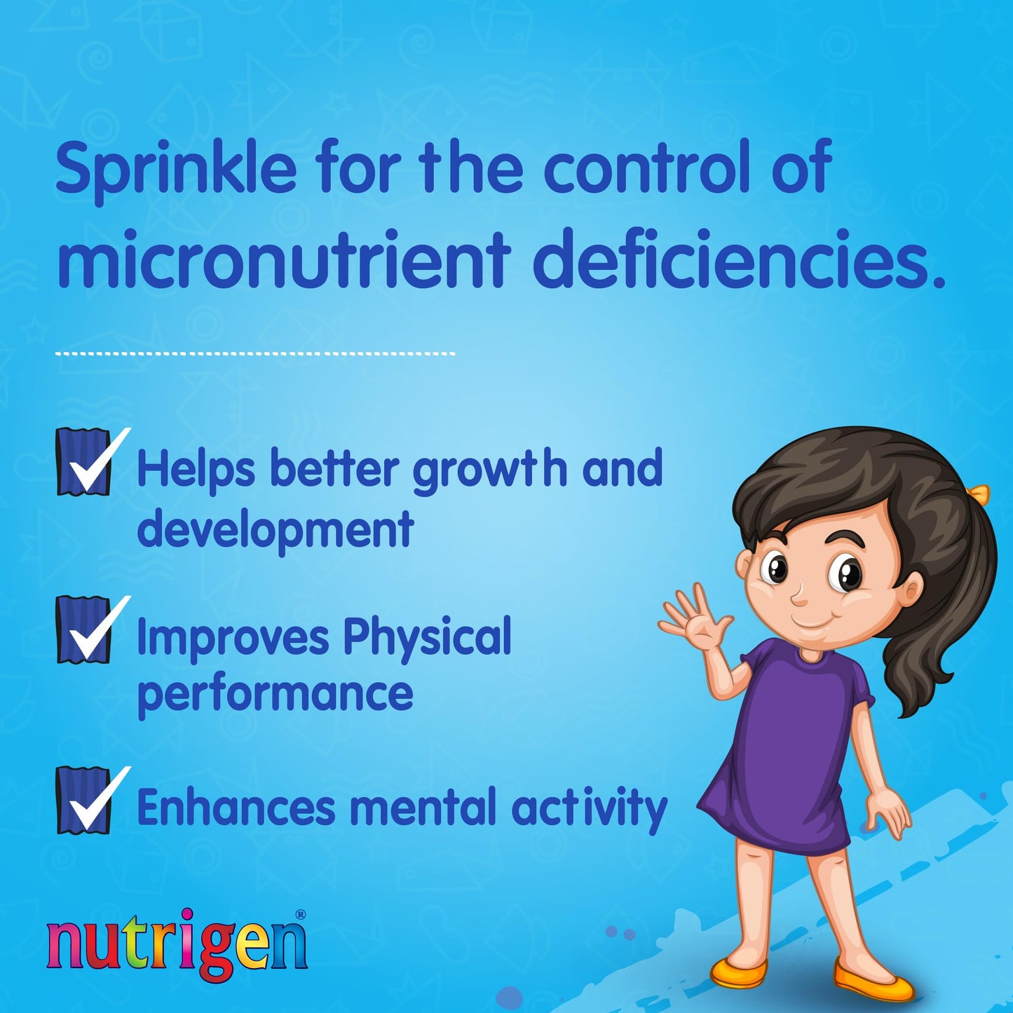 Nutrigen Vitamixin Sprinkles – multivitamin and Mineral Powder for Toddlers and Young Children. Encapsulated micronutrients to Improve Acceptance and Effectiveness in The Body, 30 sachets