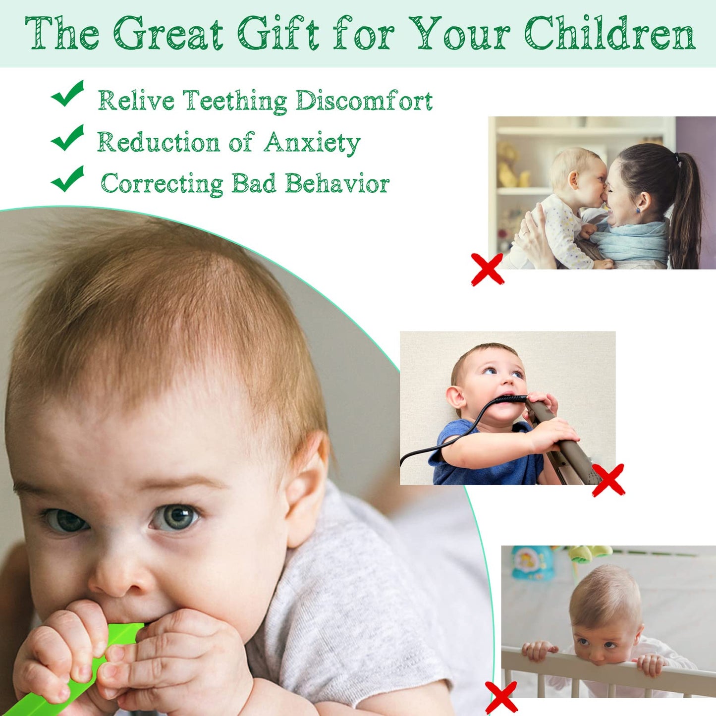 6 Pcs Sensory Chew Necklace for Autism, Teething, Anxiety, Biting Needs, Sore Gums Pain Relief, ADHD, Silicone Chewy Teether Oral Motor Chewing Pendant Toys with Adjustable Buckle for Girls Boys