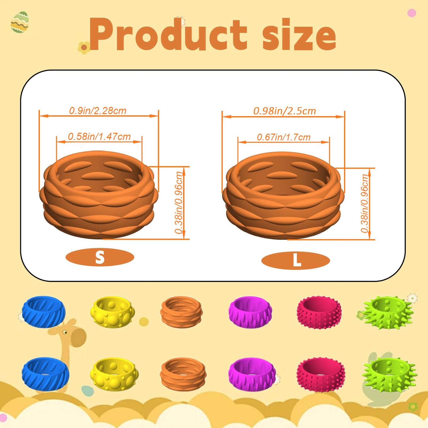 Daryunk 12pcs Fingertip Toys for Kids, Sensory Toys, Suitable for Autism and ADHD, Toys Anxiety Relief for Adults, 6 Styles and Colours
