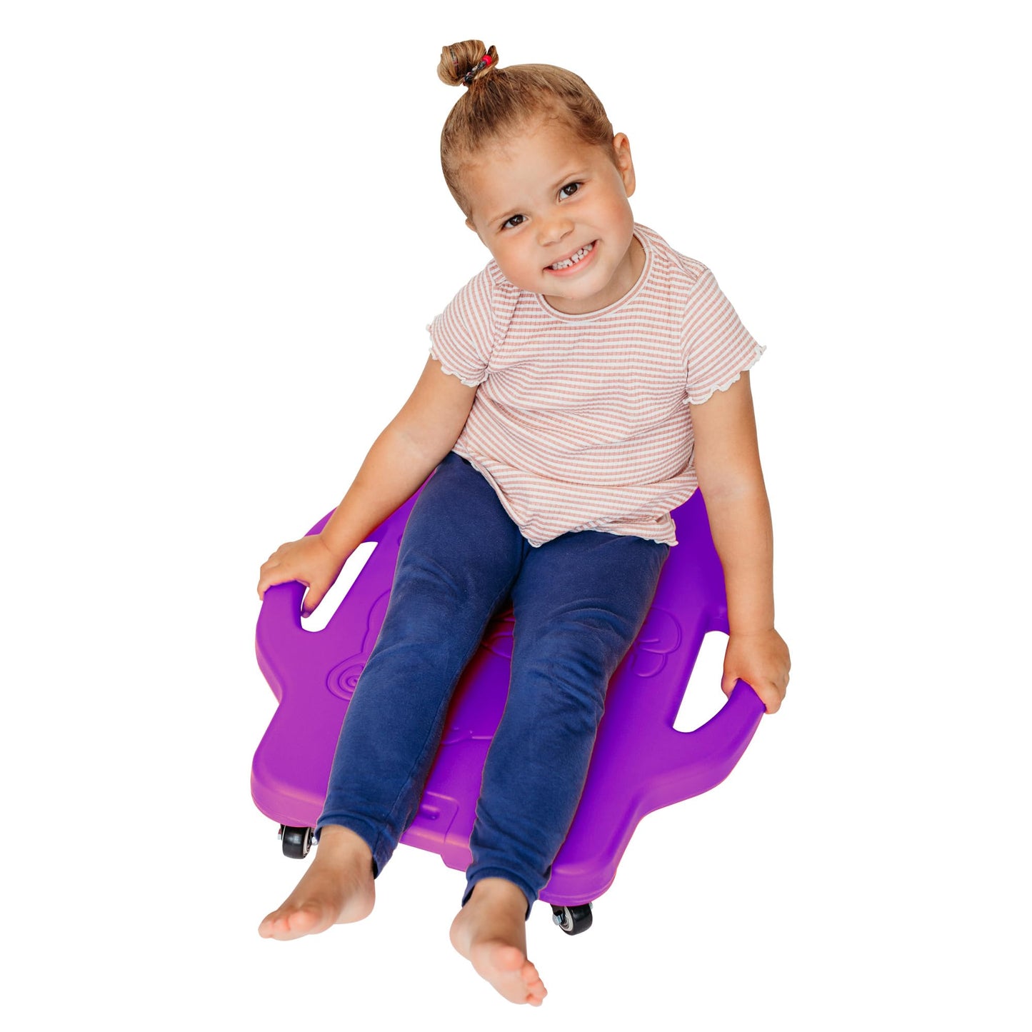 MagicMeadow Sensory Scooter Board | Autism Board for Motor Skills Enhancement, Autism Friendly, Toddler Scooter, Kids Scooter, 3+ Year Old, Scooter Boards for Kids Sensory | Purple