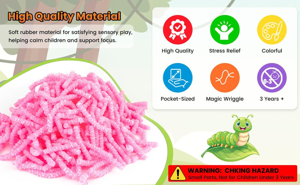 Sensory Junction Sensory Fidget Worms - Sensory Play - Stress Anxiety Toy
