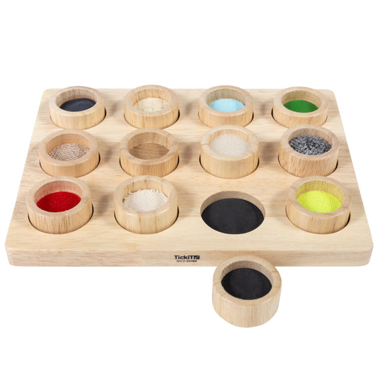 TickiT Touch & Match Board, Sensory Wooden Toy for Kids, Educational Fine Motor Skills