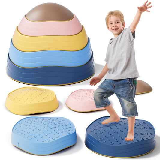 KidBloom Balance Stepping Stones Kids, Sensory Toys for Autism, Indoor & Outdoor Toys for Toddlers
