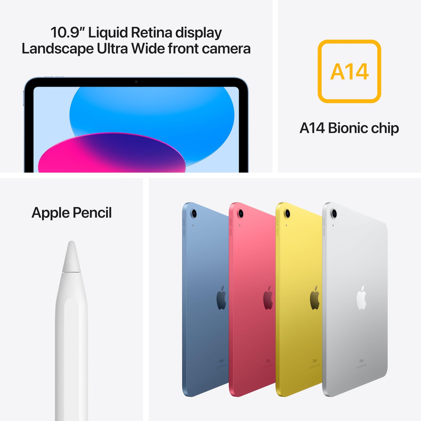 Apple 10.9-inch iPad (Wi-Fi, 64GB) - Pink (10th generation)