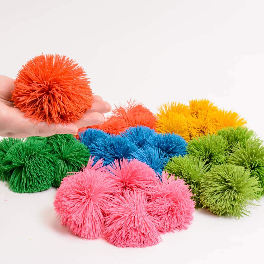 Eduk8 Childrens Fuzzee Ball - Indoor & Outdoor Catch and Throw | Developing Hand-Eye Coordination | x 1 Fuzzee Ball (30 Pack)