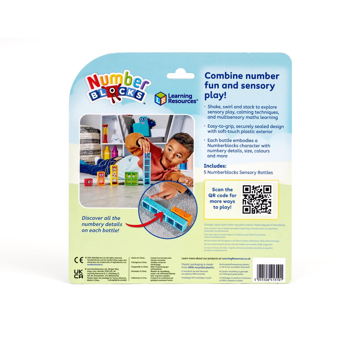 Learning Resources Numberblocks One To Five Sensory Bottles Ages 3+