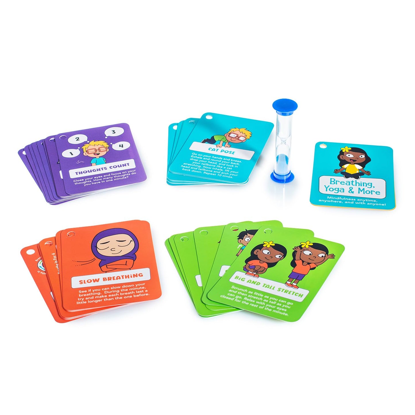 Open The Joy Mindful Minute Cards for Kids - Mindfulness Activities, Stress Relief, Emotional Regulation Tools, and Calming Strategies - Ages 4 and Up