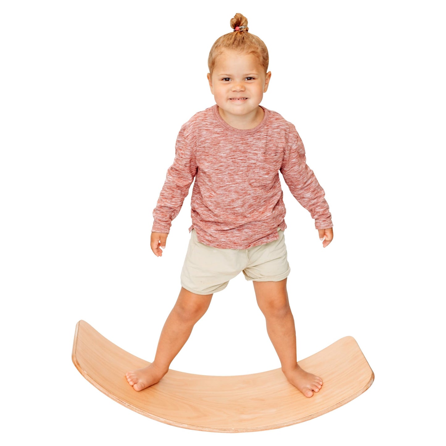 MagicMeadow Wooden Sensory Balance Board for Kids - Autism Sensory Equipment Baby Toy, Seesaw, Premium Natural Wooden Wobble Board