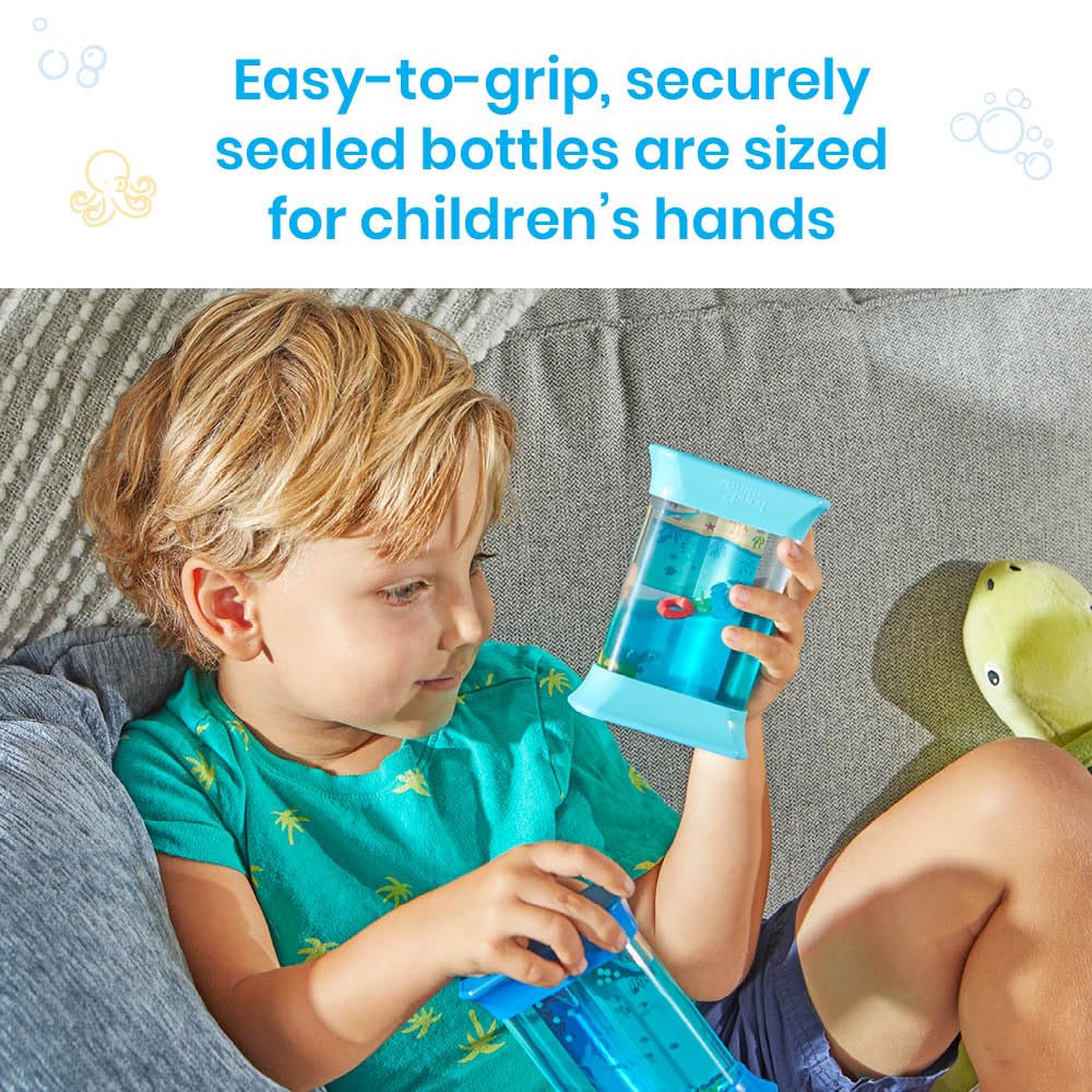 Learning Resources Exploring Ocean Forces Sensory Tubes, Sensory Toys, Ages 3+, Calming Fidget, 2 Tubes