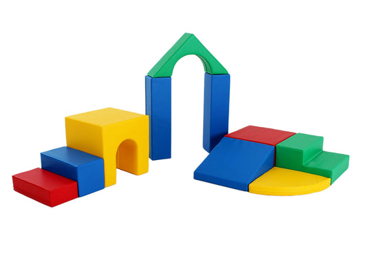 IGLU SET 21 Soft Play Equipment XL Softzone Shapes Activity Toys - 10 Shape Set (multi color)