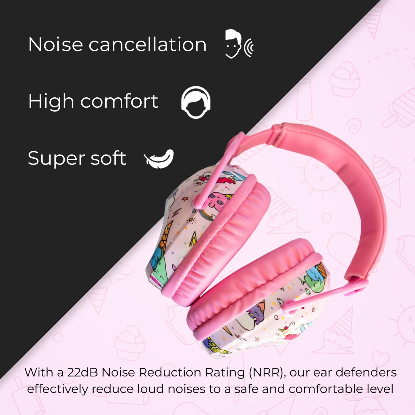 Sensory Junction Ear Defenders Noise-Cancelling Ear Protection with Extra Soft Adjustable