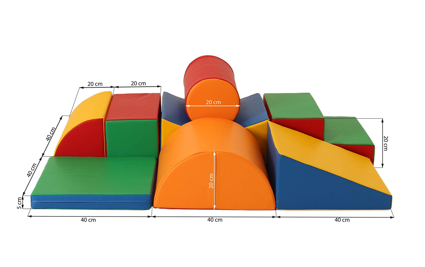 IGLU Brand Soft Play Shapes - 8 Shape Set Activity Toys