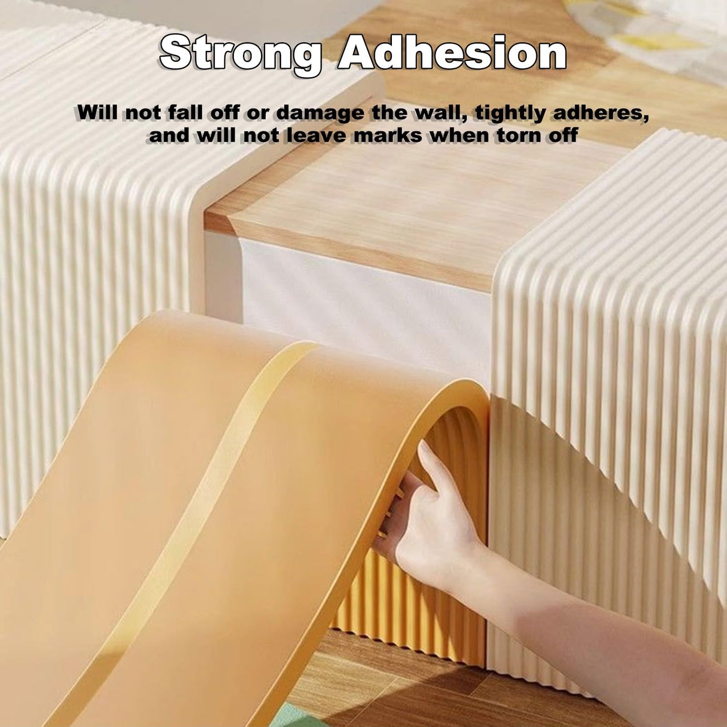 Padded Wall Panels Self-Adhesive, 3D Anti Collision Wall Padding for Kids Autism - DIY Peel and Stick on Headboard Panels for Bedroom, Tatami, Nursery, Decorative Wall Cushion(White,20x200cm)