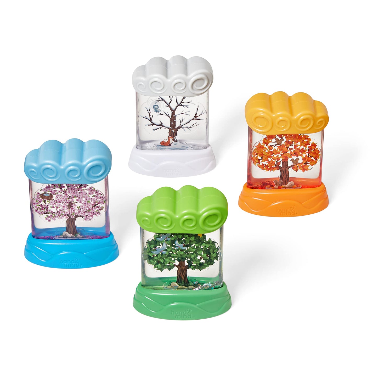 Learning Resources Changing Seasons Sensory Tubes, Sensory Fidget Tubes, Ages 3+, Learning Weather for Kids, Anxiety Calming Tools, Stress Relief Toys, Calm Down Corner Supplies
