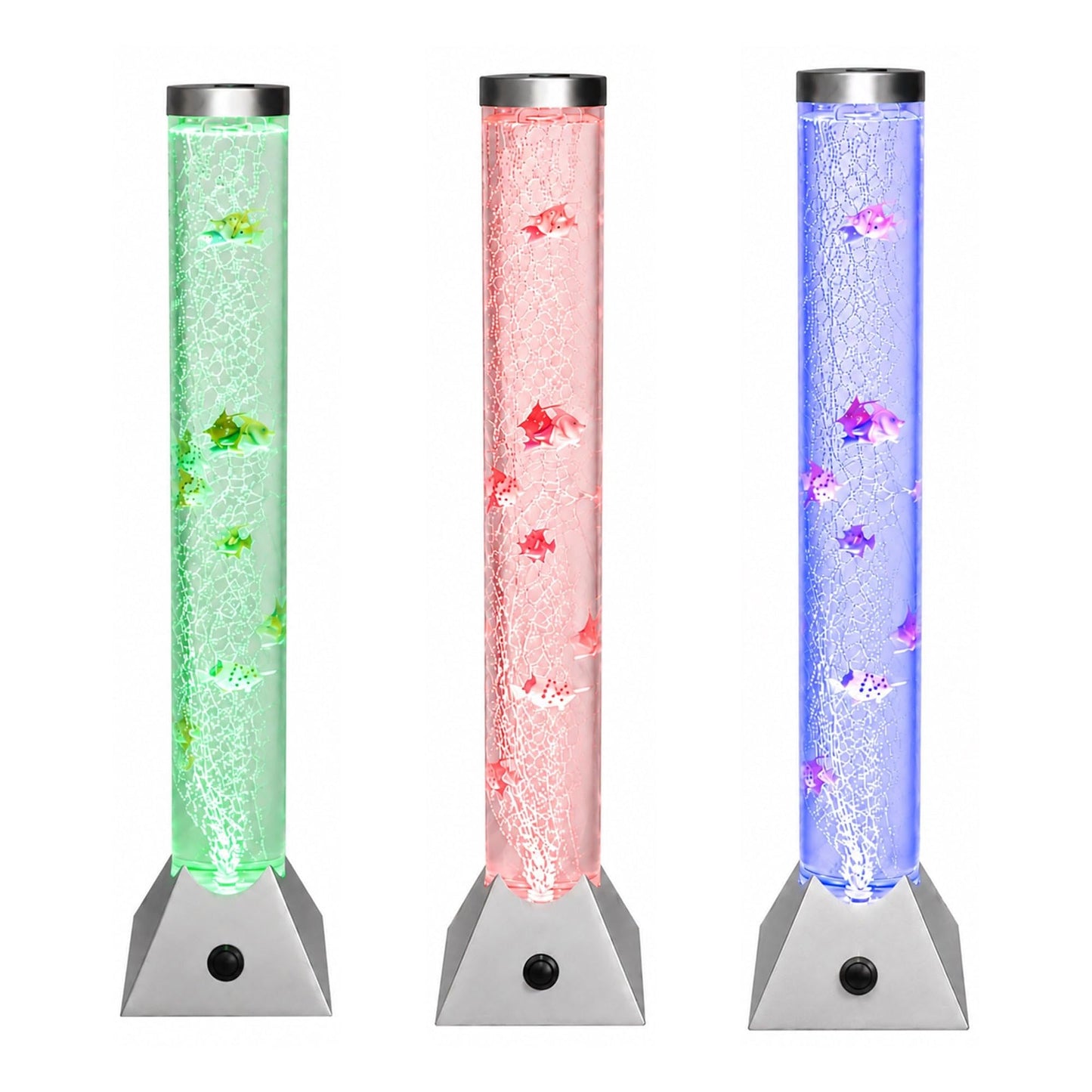 Oypla 120cm Colour Changing LED Water Bubble Fish Novelty Lamp
