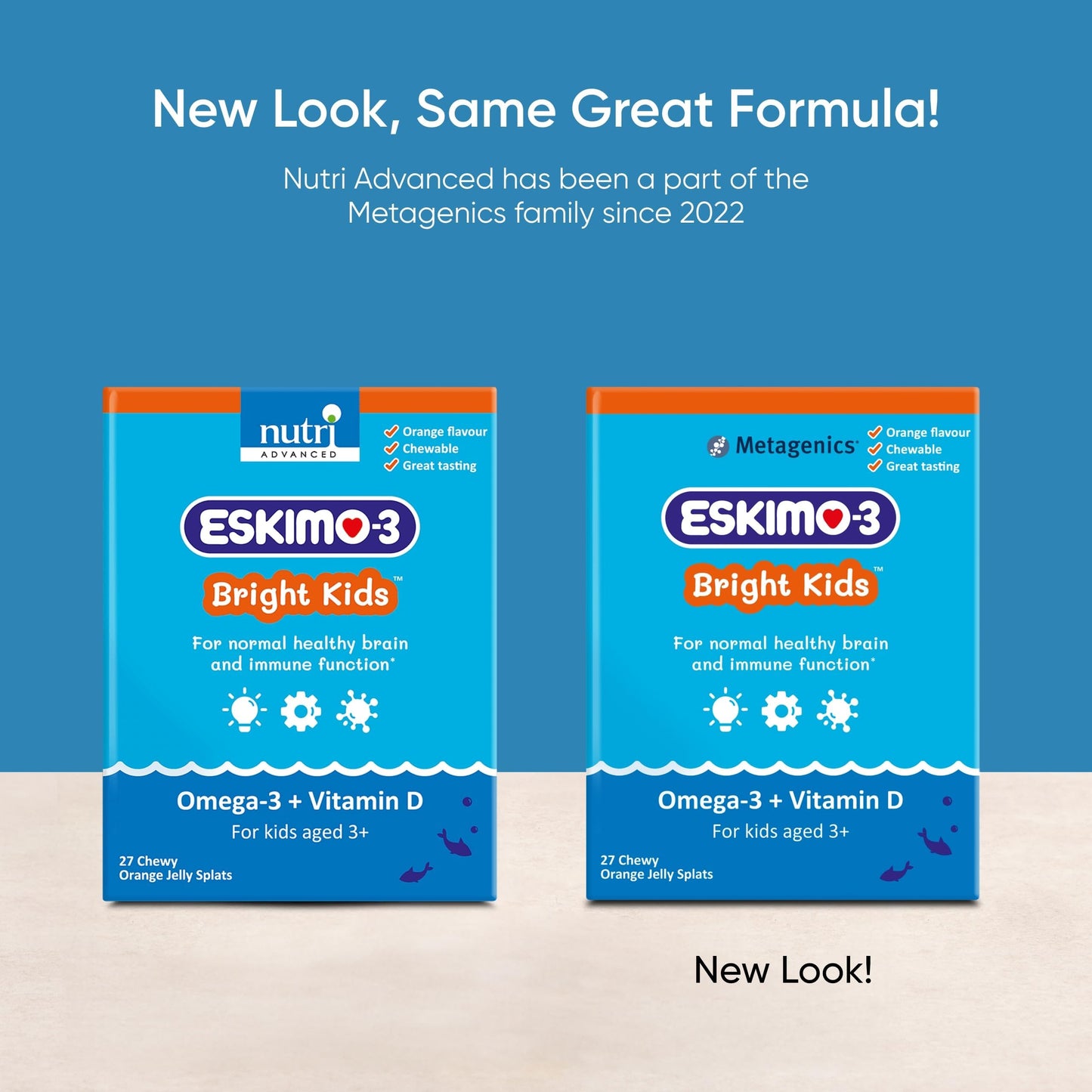 Eskimo-3 Bright Kids Fish Oil by Metagenics - Jelly Splats, 27 Servings