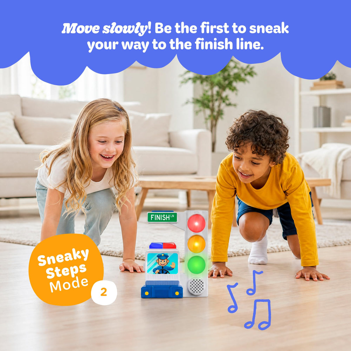 Move2Play, Red Light Green Light Game with Motion Sensing | Family Fun & Birthday Party Games | Gift for Kids, Preschool Ages 3, 4, 5, 6, 7+ Year Olds | Travel, Indoor, Outdoor