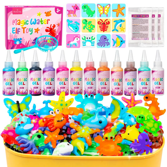 Eleanore's Diary Aqua Fairy Water Gel Kit, Magic Water Elf Toys for Kids, Creative Squishy Maker Toy